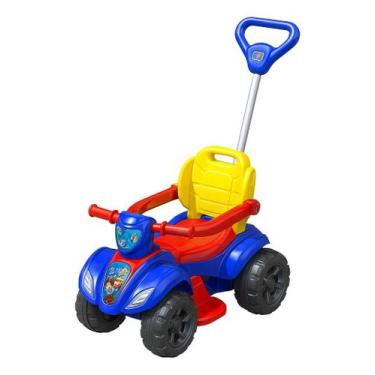 Imagem de Quadriciclo Infantil Dog com Haste Azul Menino 1 a 3 Anos Segurança e 