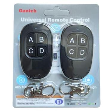 Imagem de Kit 2 Controles Remotos Cópia Duplicador Clonador Alarme Automóvel Motor Portão Eletrônico Porta de Garagem Casa Residência Condomínio em todo o Brasil Top twins ABCD（Azul ） (ABCD, Preto)