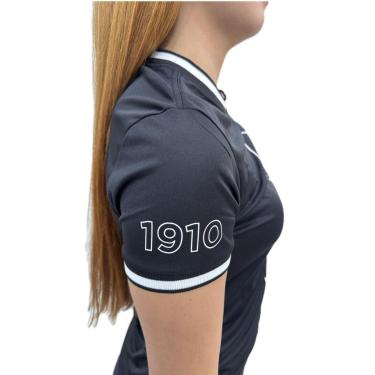 Imagem de Camisa Corinthians Feminina Golas e Punhos 32358 Cor:;Tamanho:P-Feminino