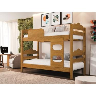 Imagem de Beliche Kênia Solteiro Naturalle - Carmolar Móveis