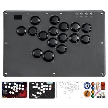 Imagem de JZW-Shop Haute42 Arcade Stick U16, All-Button Arcade Controller for Switch, PC, PS4, PS3, Steam Deck, Arcade Fight Stick with Turbo & Custom RGB, Supports Hot-Swap & SOCD (U16)