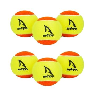 Imagem de Kit 6 Bolas Beach Tennis Shark Laranja