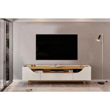 Imagem de Rack Bancada Lotus Bali/Cedro La 219 Tv 75 Polegadas - Dj