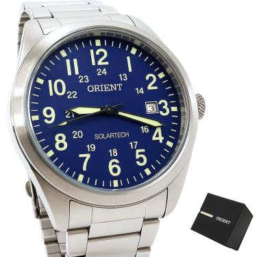 Imagem de Relógio Orient Masculino Solartech Analógico Prateado MBSS1492 D2SX