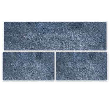 Imagem de Kit Cozinha 3 Pçs Tapete Passadeira Em Carpete Aveludado Cinza