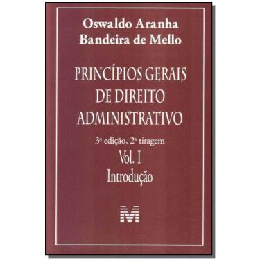 Imagem de Livro - Princípios gerais de direito administrativo: Introdução vol. 1