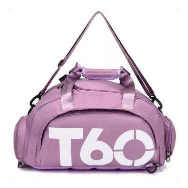 Imagem de Bolsa Academia Fitness T60 Impermeável Espaçosa Cor Lilás