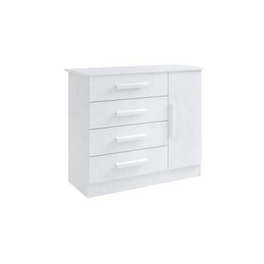 Imagem de Cômoda Firenze 4 Gavetas 1 Porta C/Sapateira - D Doro - D' Doro, Branc