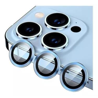 Imagem de Película Lente de Câmera Azul iPhone 14 Pro Max /14 Pro - Hrebos