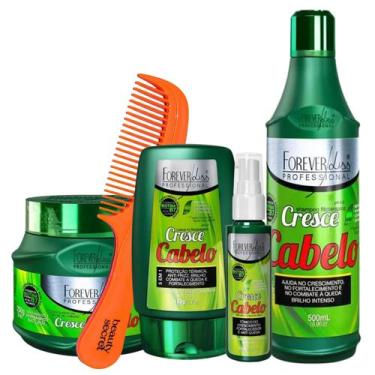 Imagem de Kit Cresce Cabelo Forever Liss home Care Pente Beauty Secret