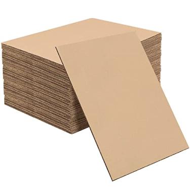 Imagem de Generic Pacote Com 60 Folhas De Papelão Grosso Ningwaan, 28X35 Cm, Inserções Planas Para Embalagem, Envio Pelo Correio, Artesanato, Projetos Arte, Kraft Brown