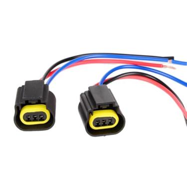 Imagem de HUIQIAODS H13 9008 H13LL Extensão Fio Tomada Adaptador Fiação para Faróis Faróis Faróis Lâmpadas de Nevoeiro 2 Peças