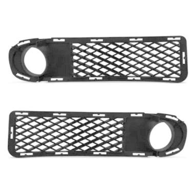 Imagem de Par Grade Moldura Milha Parachoque Saveiro G3 2000 01 2002