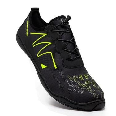 Imagem de Sapatilha Hibrida Neopreme Aquática Esportes Náuticos Mergulhos Natação Bike (36, PretoLimão)