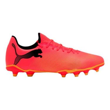 Imagem de Chuteira Campo Puma Future 7 Play FG/AG, Rosa, Preto, 41