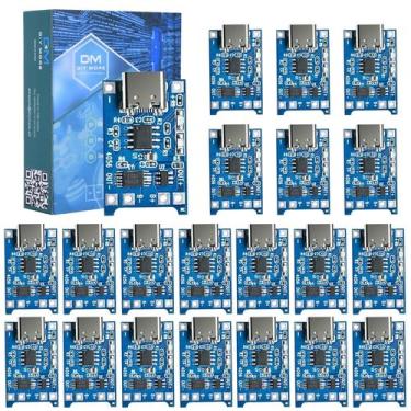 Imagem de Módulo carregador de bateria diymore TP4056 Type-C 5V 1A x20