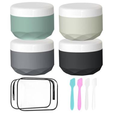 Imagem de Recipientes de viagem: potes de creme de silicone WLEAD, 30 ml TSA, pa