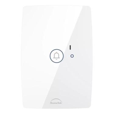 Imagem de Interruptor Pulsador de Campainha Touch 1 Botão 4x2 Branco - Dometek