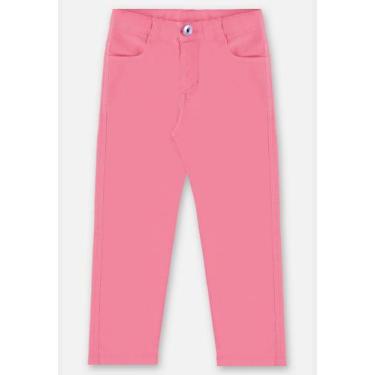 Imagem de Calça Skinny em Sarja com Elastano Infantil Menina Up Baby, Rosa pink,