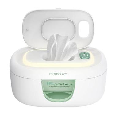 Imagem de Aquecedor de lenços umedecidos para bebês Momcozy, design inovador de 