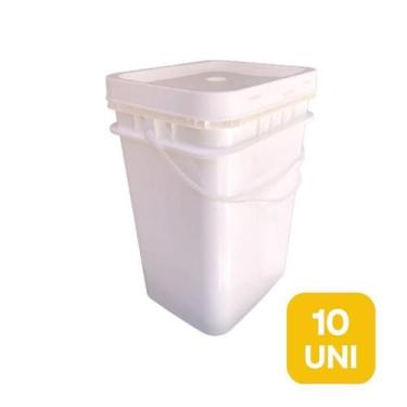 Imagem de Balde Retangular 20L P Óleo Automotivo 10 Unid - Nastripack