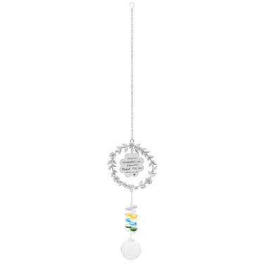 Imagem de ZJRDYYK Captador de sol de cristal arco-íris, protetor solar de cristal para janela, criador de arco-íris de cristais, enfeite de pendurar para jardim, casamento, Natal, teto, lustre para decoração de