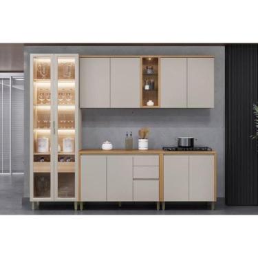 Imagem de Cozinha Modulada Completa Allure 5 Peças (2Aéreos+2Balcões+1Cristaleir