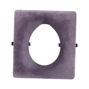 Imagem de KiBcsLic Almofada para assento de cômoda acolchoada com tiras de fixação Almofada para cadeira de cômoda para vaso sanitário para deficientes Cadeira de banho, O Shape