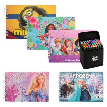 Imagem de Livro de Colorir Infantil Estilo Boobie Goods 120 Cores