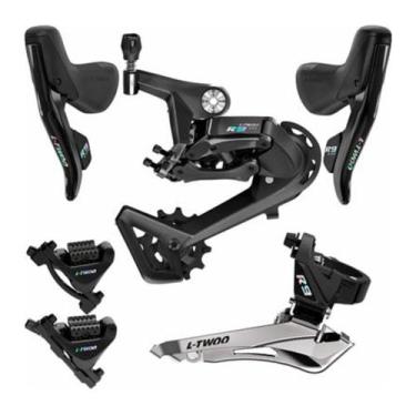 Imagem de Kit Transmissão Ltwoo Road R9 2x11v Preto Disco R216a