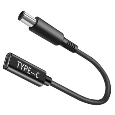 Imagem de Adaptador macho de 100 W 7,4 x 5,0 mm para cabo USB C fêmea, macho para DC fêmea 19,5 V, adaptador 7,4 x 5,0 mm para USB C feito para a série de laptops Dell Latitude