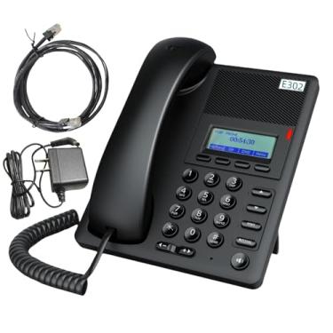Imagem de Fanvil E302 IP Phone Professional SIP VoIP Business Office Desktop Phone, suporta voz de alta definição, servidores SIP duplos, fonte de alimentação e tela multilíngue