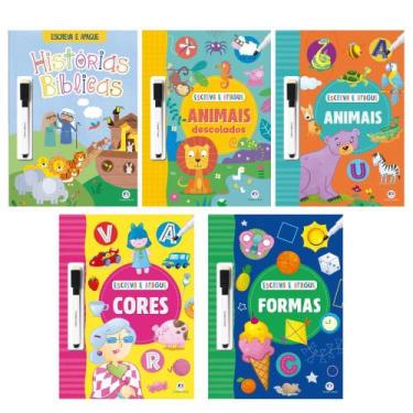 Imagem de Kit c/ 5 Livros Escreva e Apague Infantil