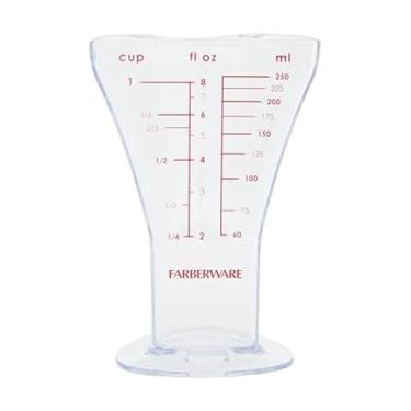 Imagem de Farberware Copo medidor profissional de euclides, 1 xícara, medidas precisas, plástico livre de BPA, lavável na lava-louças