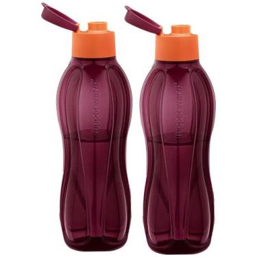 Imagem de Kit 2 Garrafas de Água Tupperware Eco Tupper Merlot 1L