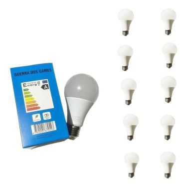 Imagem de 2X Kit 10 Lâmpada Bulbo Led 5W Lumens Luz Branca Guerra Dos