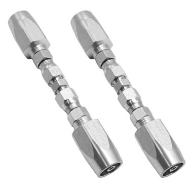 Imagem de EATAKWARD 2 peças de acessórios hidráulicos reutilizáveis de 1/4 polegada, kit de reparo de mangueira hidráulica de linha única, kit de reparo de mangueira hidráulica HHRK12