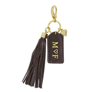 Imagem de Chaveiro de Couro Personalizado Heart - Relicário Bolsas e Pastas, Mar