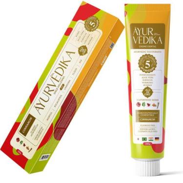 Imagem de Creme dental ayurvédico sem flúor cinnamon 100g - YURVÈDIKA