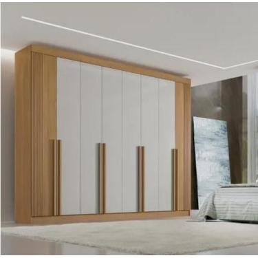 Imagem de Guarda Roupa Daymond 8 Portas Ripado 100%MDF D Doro Móveis