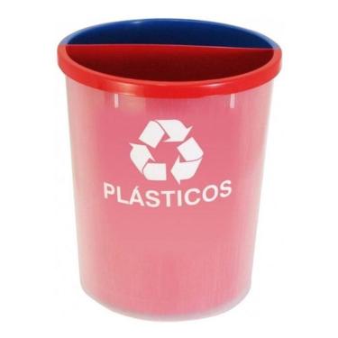 Imagem de Lixeira Mix 25 Litros Coleta Seletiva Com 2 Divisões Mix2