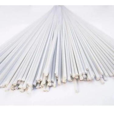 Imagem de Vareta De Fibra De Vidro Branca Pipa Gaiola 80cm 5 Unidades - Embalapa