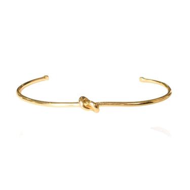 Imagem de Bracelete Fino Com No Folheado Em Ouro 18K