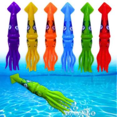Imagem de Conjunto de brinquedos para piscina Haktoys Squids Dive & Swim Sinking