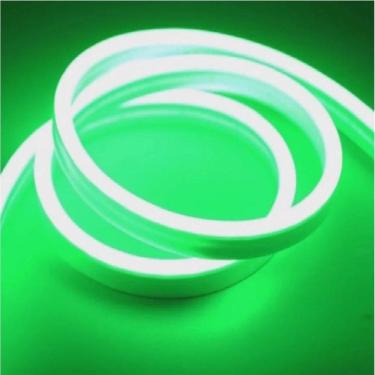 Imagem de Fita Led Mangueira Neon 5 Mts Iluminação Flexível Corte 2.5 Cm - Verde