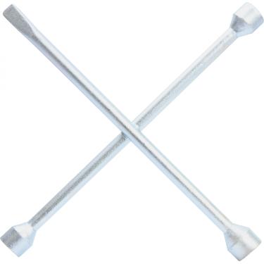 Imagem de Chave de Roda Tipo Cruz 17 X 19 X 21 Mm com Espátula Prata