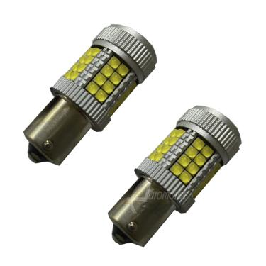 Imagem de Lâmpada 1156 P21W 12v 24v Um Polo 40 Leds Cooler Branco PAR