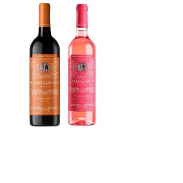 Imagem de Vinho Casal Garcia Rosé Português + Tinto Seco 750ml cada