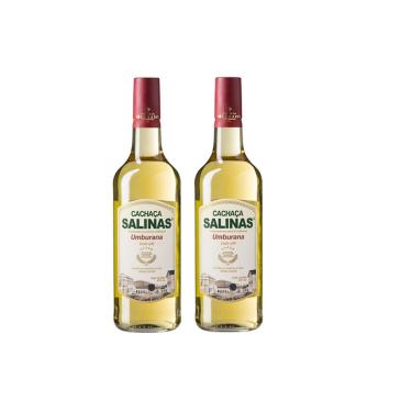 Imagem de Kit Cachaça Salinas Umburana 1000ml 2 unidades