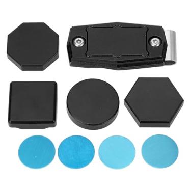 Imagem de Caixa de giz de bilhar magnético hexagonal octogonal circular quadrado liga de alumínio suporte de giz para tacos de bilhar para jogadores profissionais e entusiastas de bilhar conjunto de 4 peças